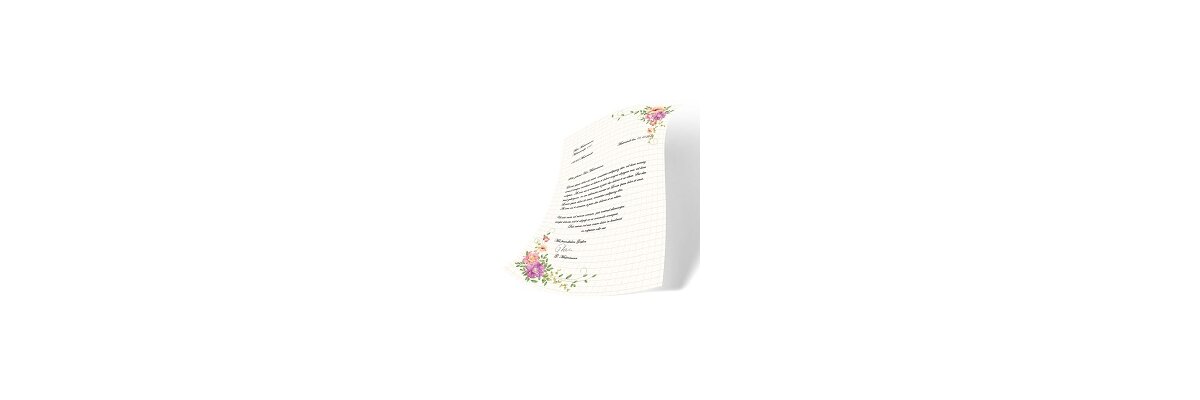 Hurray! A new motif is here! - New design in the shop: Flower Letter | Paper-Media
