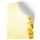 GELBE ORCHIDEEN Briefpapier Blumenmotiv CLASSIC  Paper-Media MBC-8208