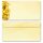 50 patterned envelopes YELLOW ORCHIDS in standard DIN long format (windowless) Flowers & Petals, Orchid motif, Paper-Media