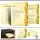 50 buste da lettera decorate ORCHIDEE GIALLE - DIN LANG (con finestra)