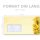 JAUNE ORCHIDÉES Briefumschläge Motif dorchidée CLASSIC 50 enveloppes (avec fenêtre) Paper-Media DLMF-8208-50