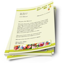 20 fogli di carta da lettera decorati Pasqua HAPPY EASTER DIN A4 - Paper-Media