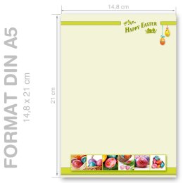 Motif Letter Paper! HAPPY EASTER - EN 50 sheets DIN A5
