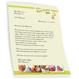 Motif Letter Paper! HAPPY EASTER - EN 50 sheets DIN A5