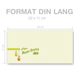 HAPPY EASTER - EN Briefumschläge Easter motif CLASSIC 50 envelopes (windowless) Paper-Media DLOF-8342-50