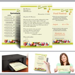 Briefpapier Set HAPPY EASTER - 200-tlg. DL (mit Fenster)