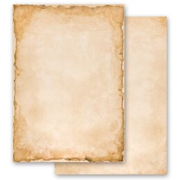 Papel de carta VINTAGE - 20 Hojas formato DIN A4 Antiguo & Historia, Papel motif, Paper-Media
