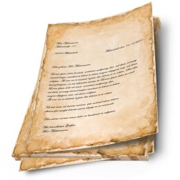 20 fogli di carta da lettera decorati Antico & Storia VINTAGE DIN A4 - Paper-Media