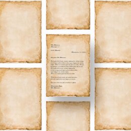Motif Letter Paper! VINTAGE 20 sheets DIN A4