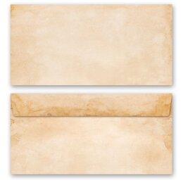 50 patterned envelopes VINTAGE in standard DIN long...