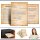 50 patterned envelopes VINTAGE in standard DIN long format (with windows)