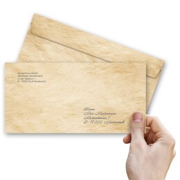 OLD STYLE Briefumschläge Vieux papier CLASSIC 10 enveloppes (sans fenêtre), DIN LANG (220x110 mm), DLOF-8341-10
