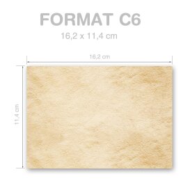 10 buste da lettera decorate OLD STYLE - C6 (senza finestra)
