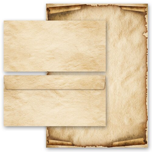 40-pc. Complete Motif Letter Paper-Set OLD STYLE Antique & History, Old Paper, Paper-Media