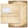 Briefpapier Set OLD STYLE - 100-tlg. DL (mit Fenster) Antik & History, Altes Papier, Paper-Media