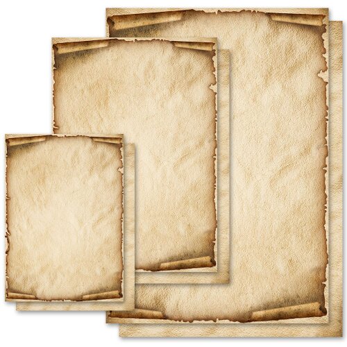 OLD STYLE Briefpapier Treasure map ELEGANT , DIN A4, DIN A5 & DIN A6, MBE-4031