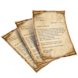 Motif Letter Paper! OLD STYLE 50 sheets DIN A5