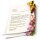 20 fogli di carta da lettera decorati Fiori & Petali TULIPANI COLORATI DIN A4 - Paper-Media