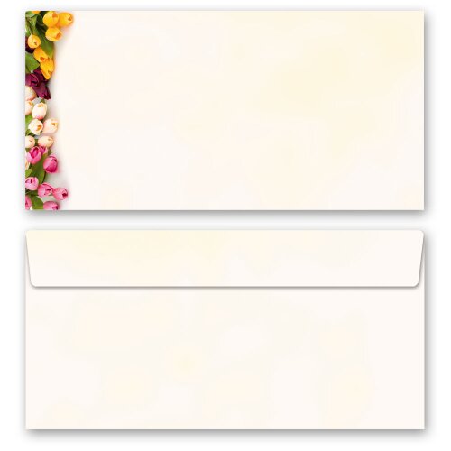 COLORFUL TULIPS Briefumschläge Spring CLASSIC 50 envelopes (windowless) Paper-Media DLOF-8241-50