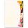 Briefpapier-Sets Blumen & Blüten, BUNTE TULPEN Briefpapier Set, 40 tlg. - DIN A4 & DIN LANG im Set. | Online bestellen! | Paper-Media