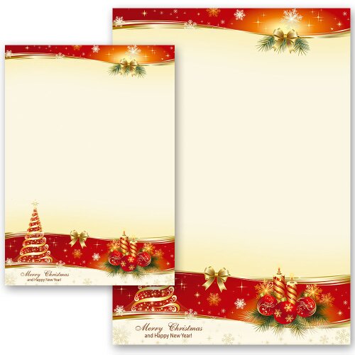 Motif Letter Paper! PEACEFUL CHRISTMAS Christmas, Christmas, Paper-Media