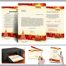 Motif Letter Paper! PEACEFUL CHRISTMAS 100 sheets DIN A4