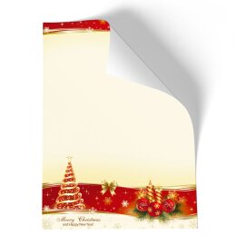 Briefpapier - Motiv BESINNLICHE WEIHNACHT | Weihnachten | Hochwertiges DIN A4 Briefpapier - 250 Blatt | 90 g/m² | einseitig bedruckt | Online bestellen!