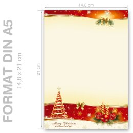 PEACEFUL CHRISTMAS Briefpapier Christmas Stationery CLASSIC 250 sheets Paper-Media A5C-116-250