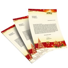 Motif Letter Paper! PEACEFUL CHRISTMAS 250 sheets DIN A5
