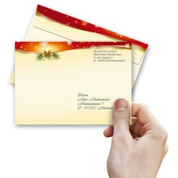 PEACEFUL CHRISTMAS Briefumschläge Christmas envelopes CLASSIC 25 envelopes Paper-Media C6-8328-25