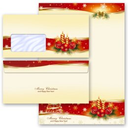 40-pc. Complete Motif Letter Paper-Set PEACEFUL CHRISTMAS Christmas, Christmas Stationery, Paper-Media