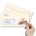 FLOWER MAIL Briefumschläge Flowers motif CLASSIC 10 envelopes (with window), DIN LONG (220x110 mm), DLMF-8344-10