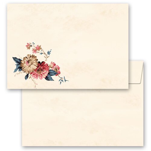 10 enveloppes à motifs au format C6 - COURRIER FLEUR (sans fenêtre) Fleurs & Pétales, Motif de fleurs, Paper-Media