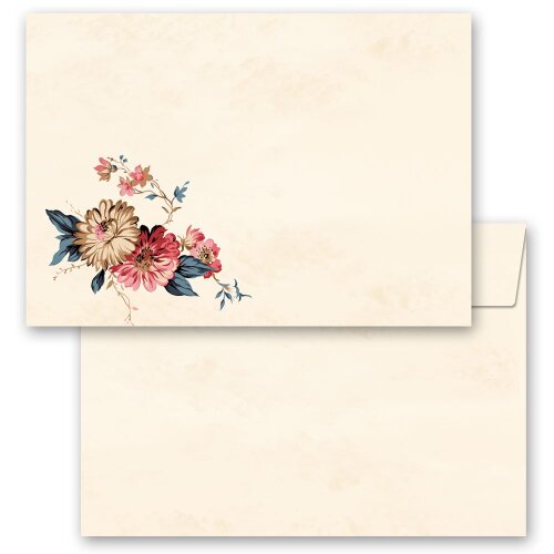 10 patterned envelopes FLOWER MAIL in C6 format (windowless) Flowers & Petals, Flowers motif, Paper-Media