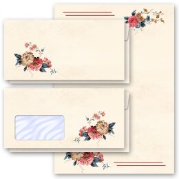 Papier à lettres et enveloppes Sets COURRIER FLEUR Fleurs & Pétales, Motif de fleurs, Paper-Media
