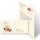 Briefpapier Set BLUMENPOST - 200-tlg. DL (ohne Fenster)