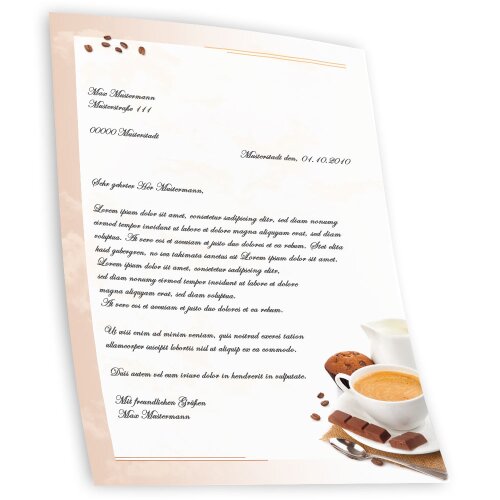 Motif Letter Paper! COFFEE WITH MILK Birthday