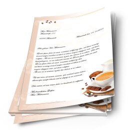 Briefpapier KAFFEE MIT MILCH - DIN A4 Format 100 Blatt