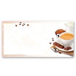 Motif Letter Paper! COFFEE WITH MILK 100 sheets DIN LONG Food & Drinks, Birthday, Paper-Media