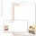 100-pc. Complete Motif Letter Paper-Set COFFEE WITH MILK