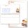 40-pc. Complete Motif Letter Paper-Set COFFEE WITH MILK Food & Drinks, Invitation, Paper-Media