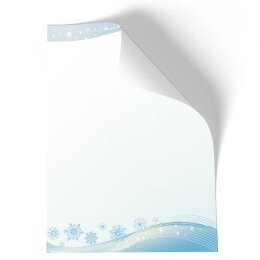 Briefpapier SCHNEEFLOCKEN - DIN A5 Format 250 Blatt