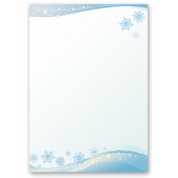Motif Letter Paper! SNOWFLAKES 250 sheets DIN A5