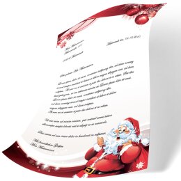 Motif Letter Paper! LETTER TO SANTA CLAUS 250 sheets DIN A5
