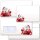 10 patterned envelopes LETTER TO SANTA CLAUS in standard DIN long format (with windows)