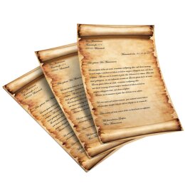 Briefpapier PERGAMENT - DIN A5 Format 100 Blatt