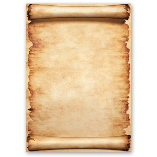 Motif Letter Paper! PARCHMENT 100 sheets DIN A6 Antique & History, Old Paper Old Style, Paper-Media