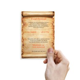 Briefpapier PERGAMENT - DIN A6 Format 100 Blatt