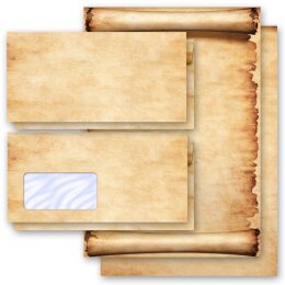 Papier à lettres et enveloppes Sets PARCHEMIN Antique & Histoire, Invitation, Paper-Media