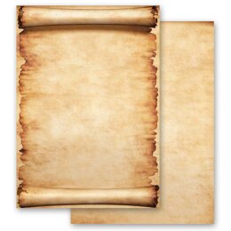Briefpapier-Sets Antik & History, PERGAMENT Briefpapier Set, 40 tlg. - DIN A4 & DIN LANG im Set. | Online bestellen! | Paper-Media